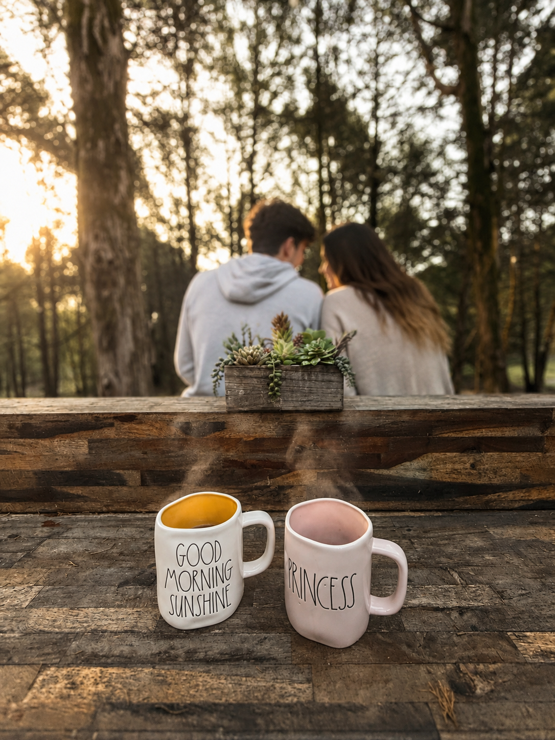 Slow morning at a romantic couples retreat in Texas outside Dallas.